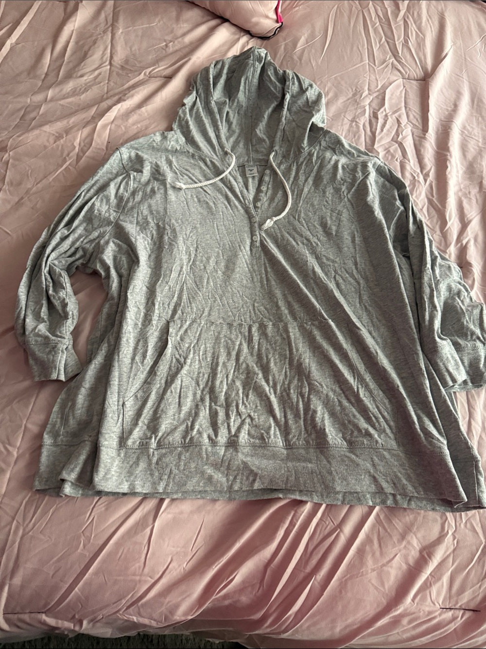 Light Gray Pullover Hoodie